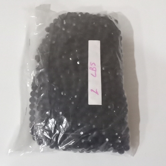 2 Pound Bag of Purple Color Glass Beads In Individual Strands - Picture 1 of 4